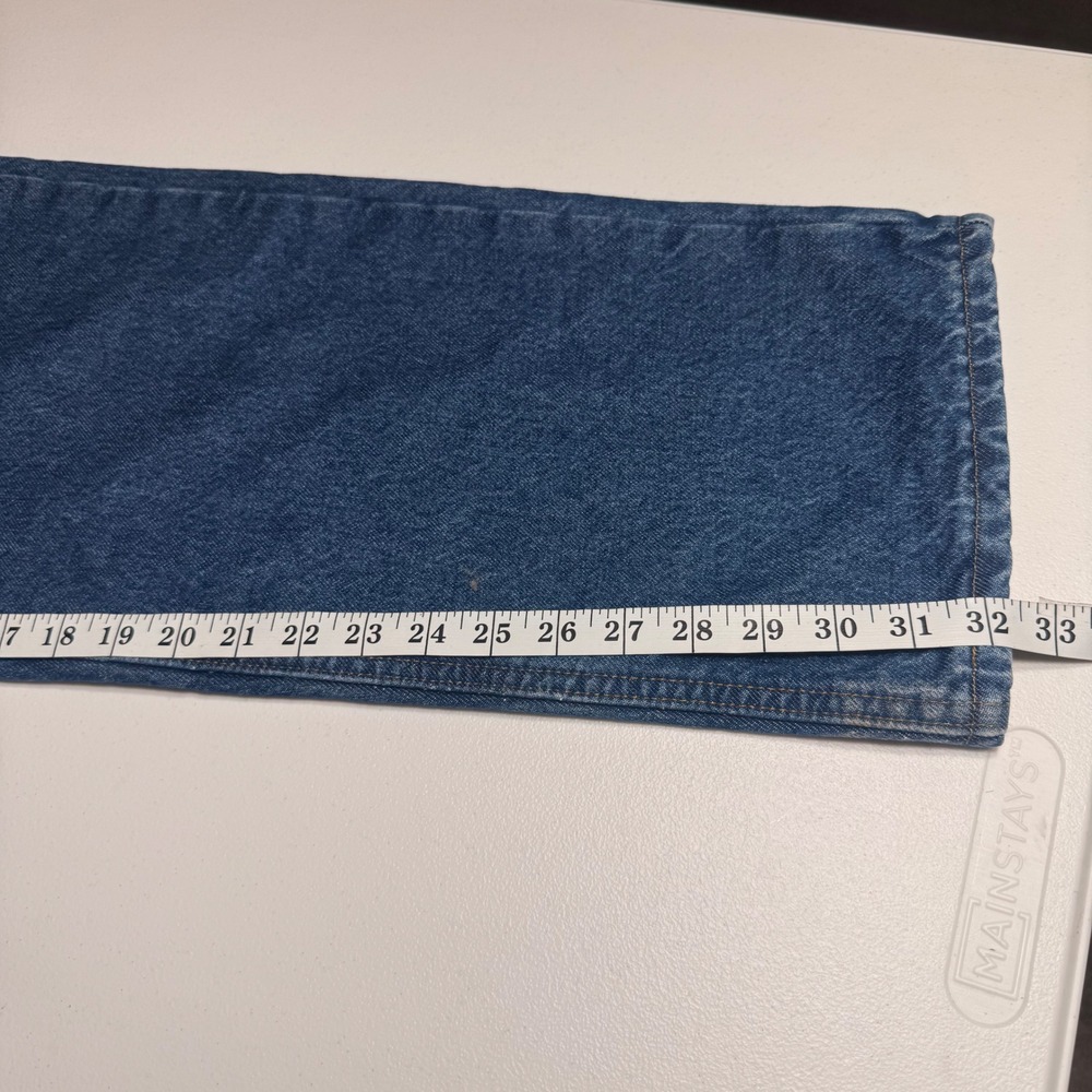 Carhartt Relaxed Fit Flannel Lined Jeans 36x32 Blue Denim Workwear - Picture 11 of 14